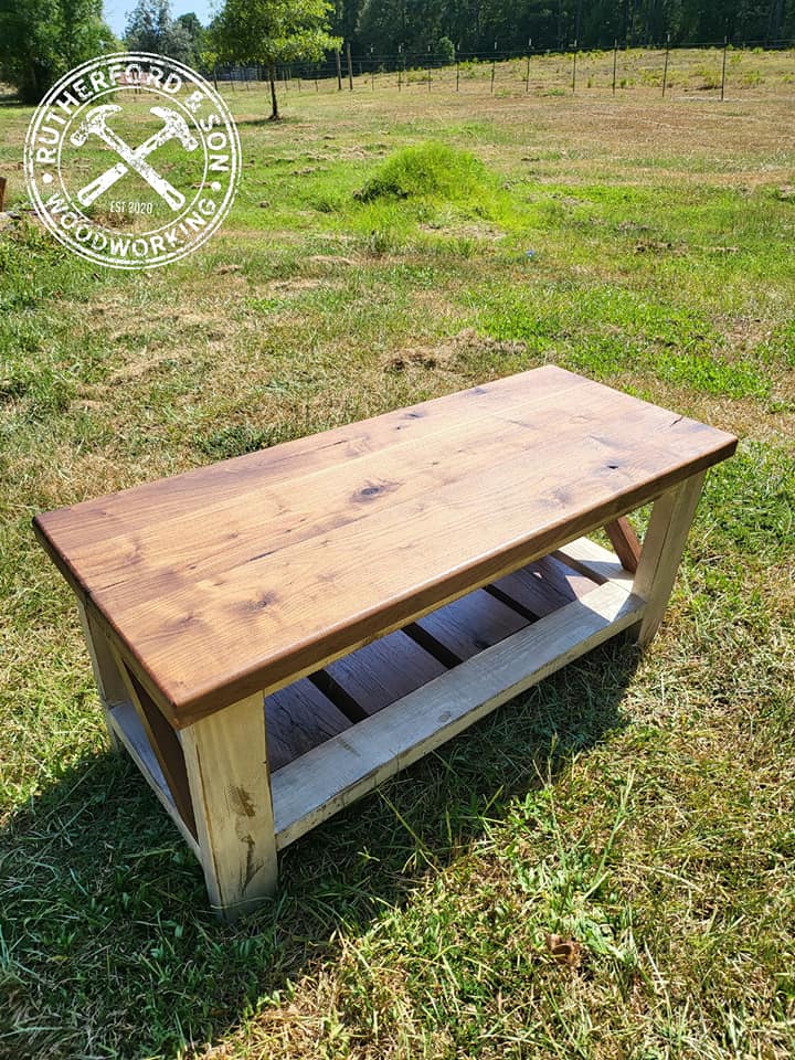 Walnut Farmhouse Coffee Table