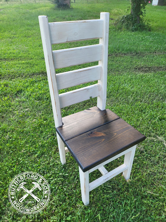 Farmhouse Ladder Style Chair