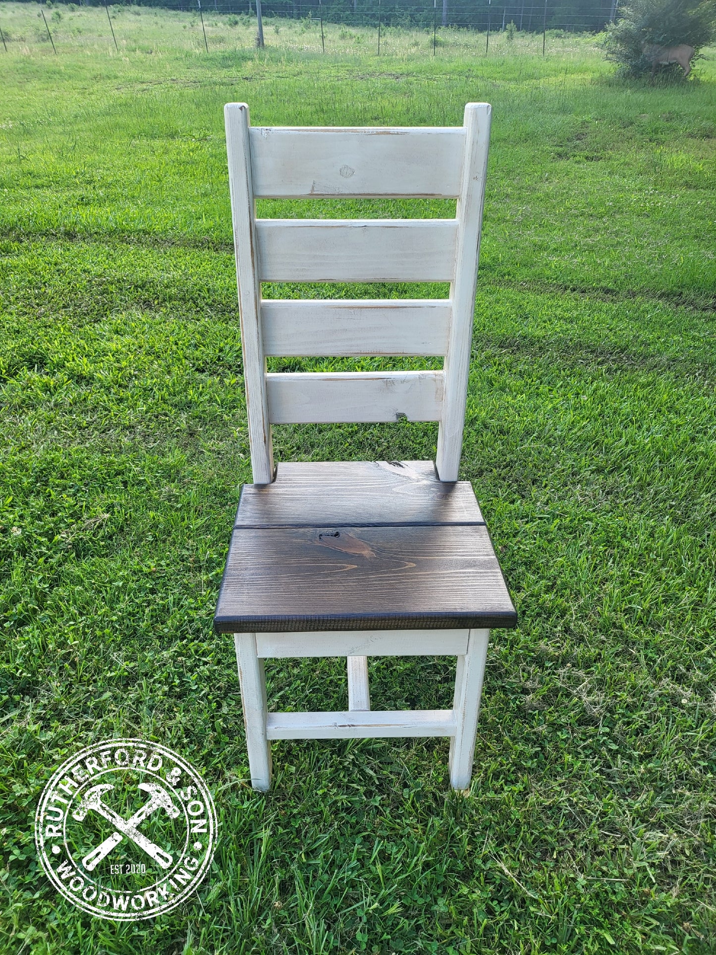 Farmhouse Ladder Style Chair