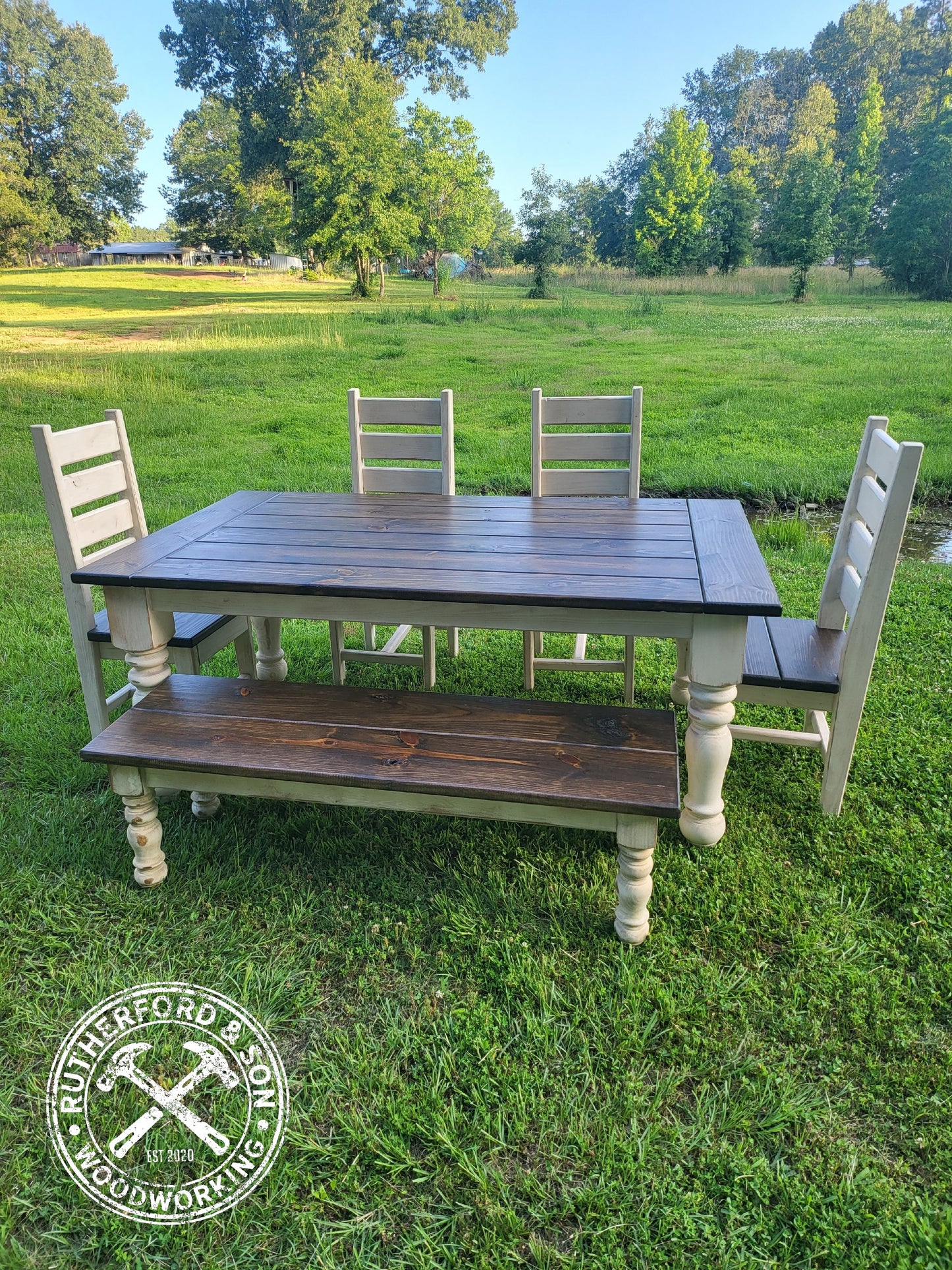 Farmhouse Ladder Style Chair