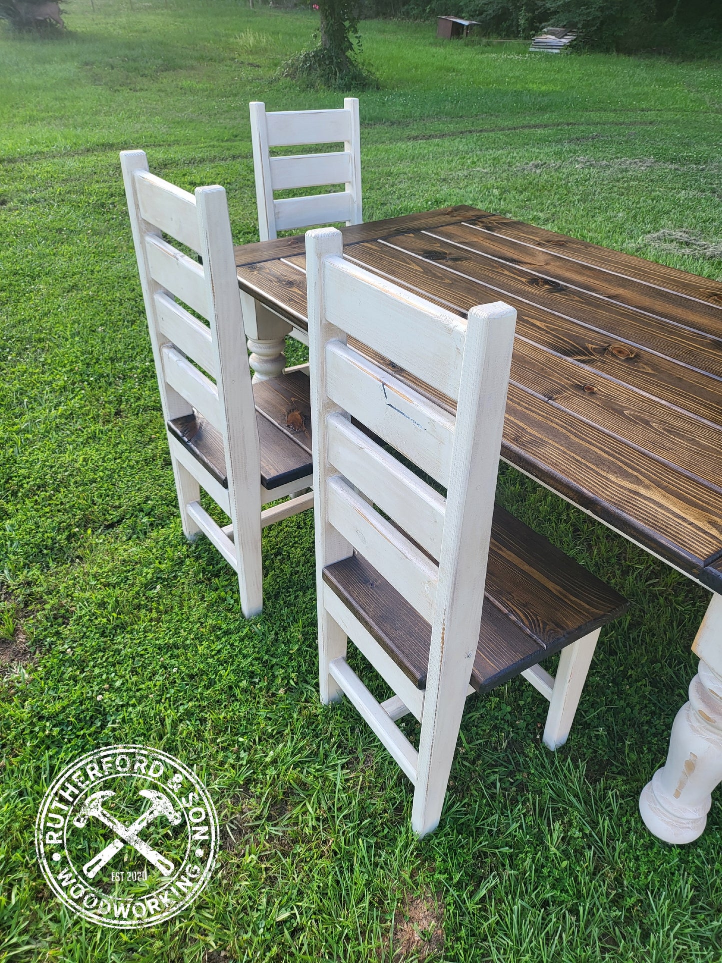 Farmhouse Ladder Style Chair