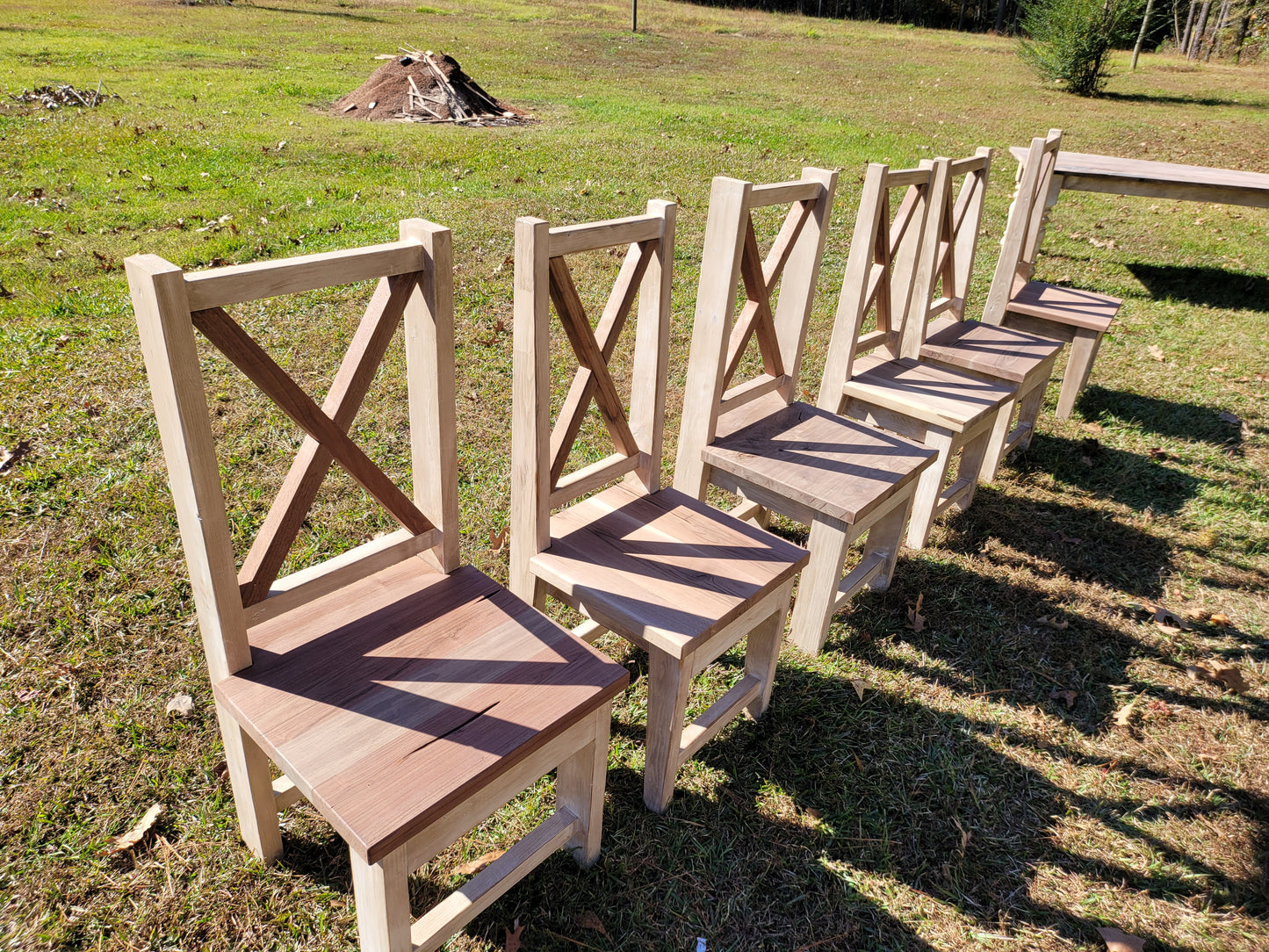 Farmhouse X Style Tapered Chair