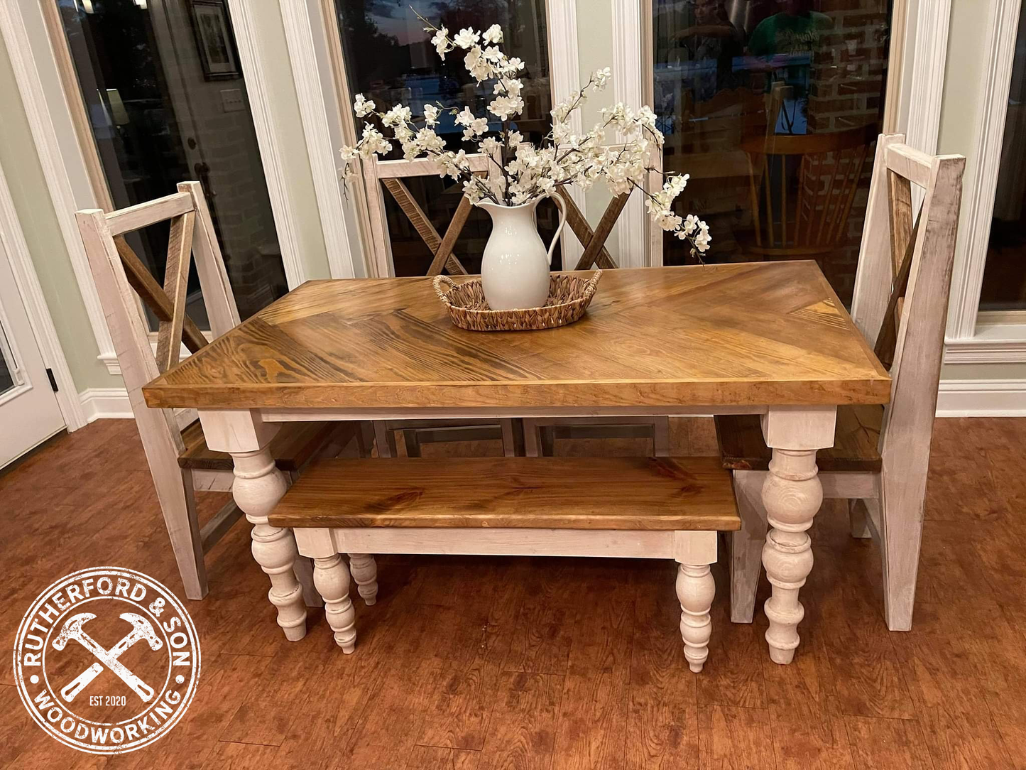 Farmhouse Herringbone Table